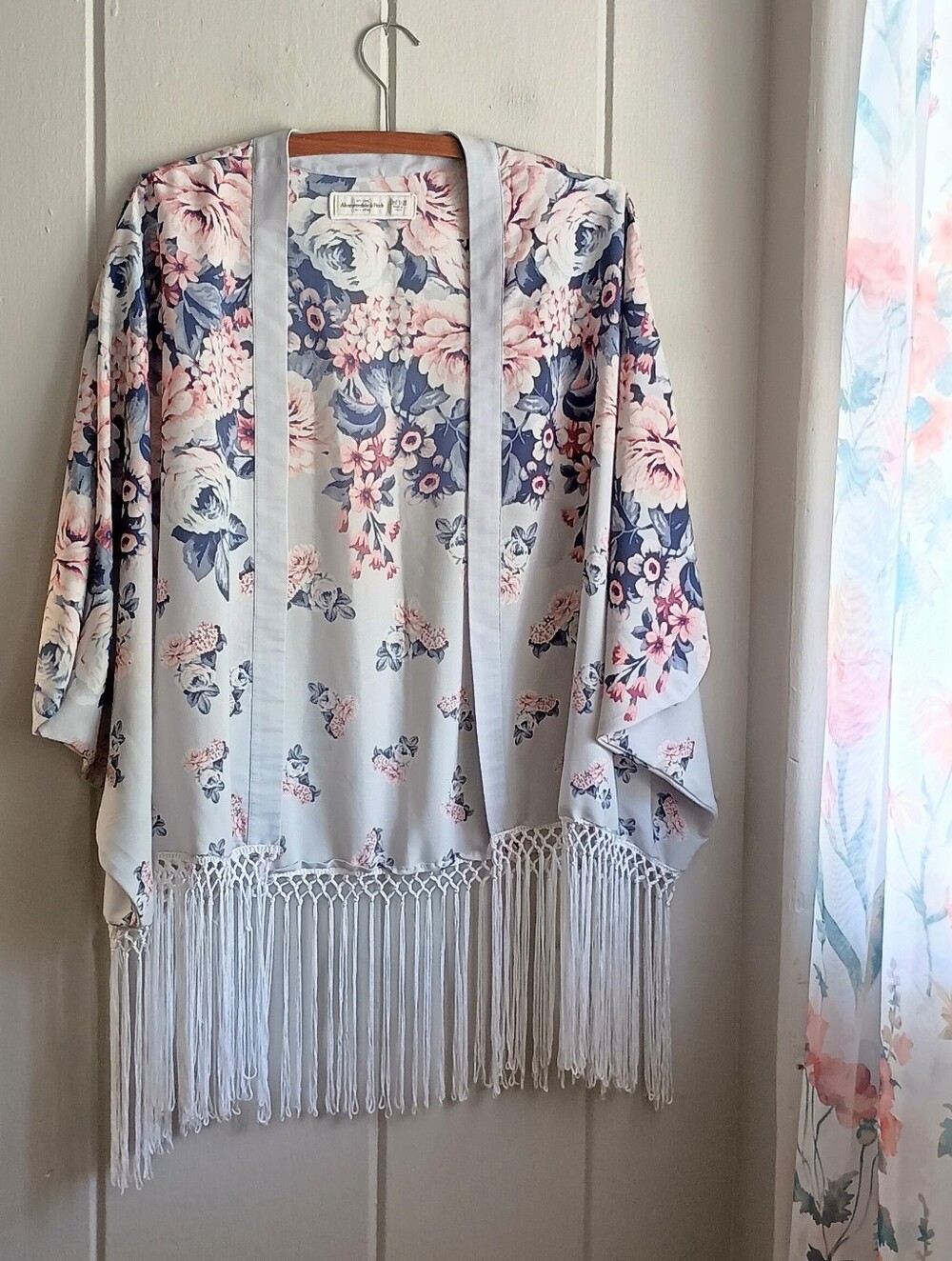 Floral Fringe Kimono